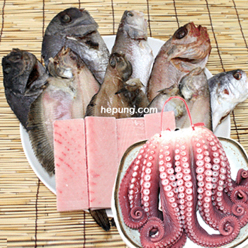 제수용 생선세트5 (적어,민어조기,우럭,참돔,침조기, 반건조가자미(대3미), 돔베기500g, 참문어1.5kg)