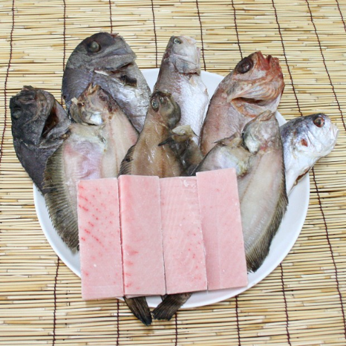 제수용 생선세트4 (적어,민어조기,우럭,참돔,침조기, 반건조가자미(대3미), 돔베기500g)